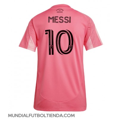Camiseta Inter Miami Lionel Messi #10 Primera Equipación Replica 2025-26 para mujer mangas cortas Camiseta Inter Miami Lionel Messi #10 Primera Equipación Replica 2025-26 para mujer mangas cortas